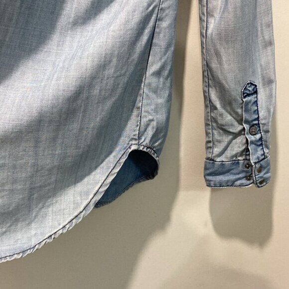 For All Mankind denim long-sleeve shirt size Medium - Picture 11 of 13